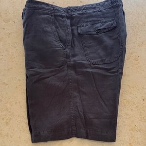 Vince Men's Black linen Shorts